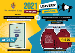 Leavers Hoodie yearbook poster 0321