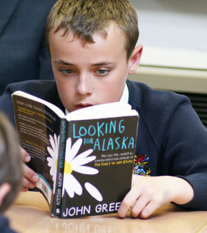Reading student in Library 2