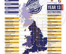 Year 13 destinations Uni map 0321 sml
