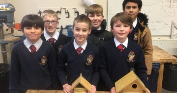 DT students make bird boxes