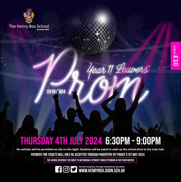 Year 11 Leavers' Prom poster 20242