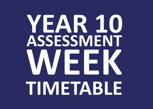 Y10 assessment week june 2018 amended