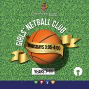 Girls' Netball Club poster 0924