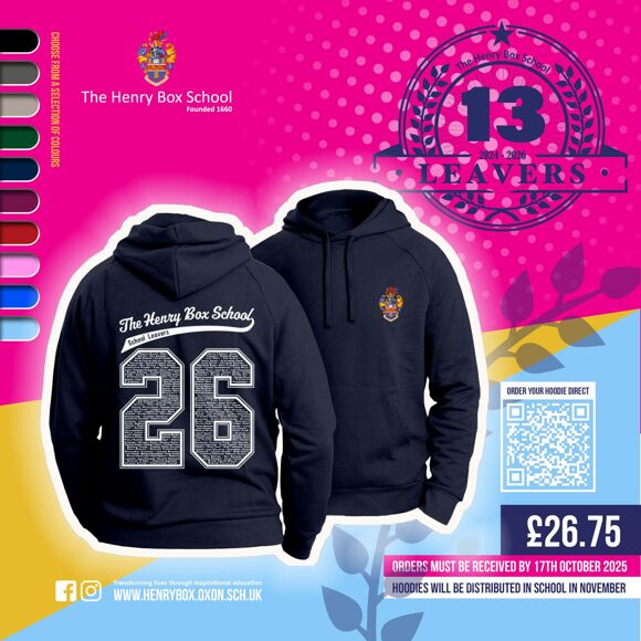 Year 13 Leavers' yearbook poster 2025